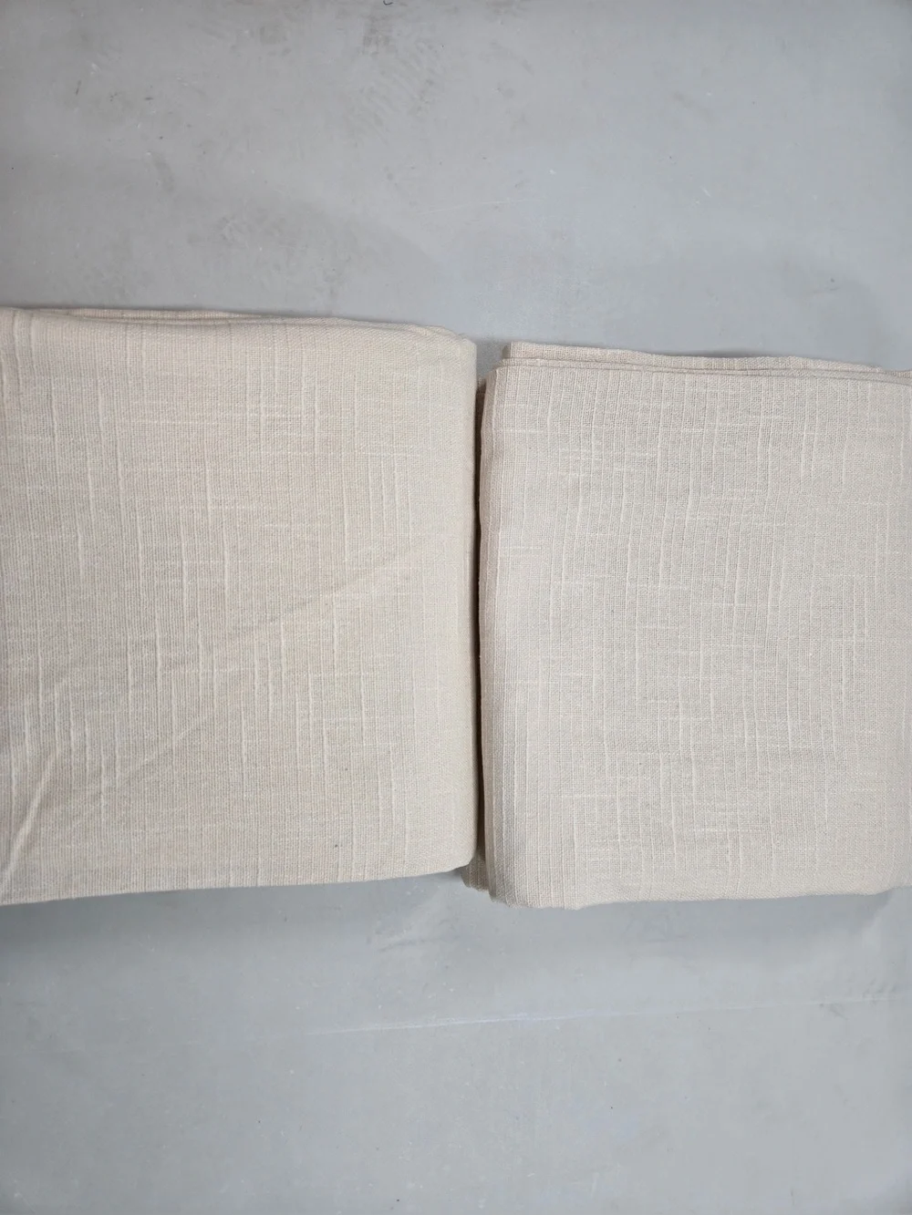 QUINCE Set Of 2 48x96 Cotton Slub Curtains Natural 0731